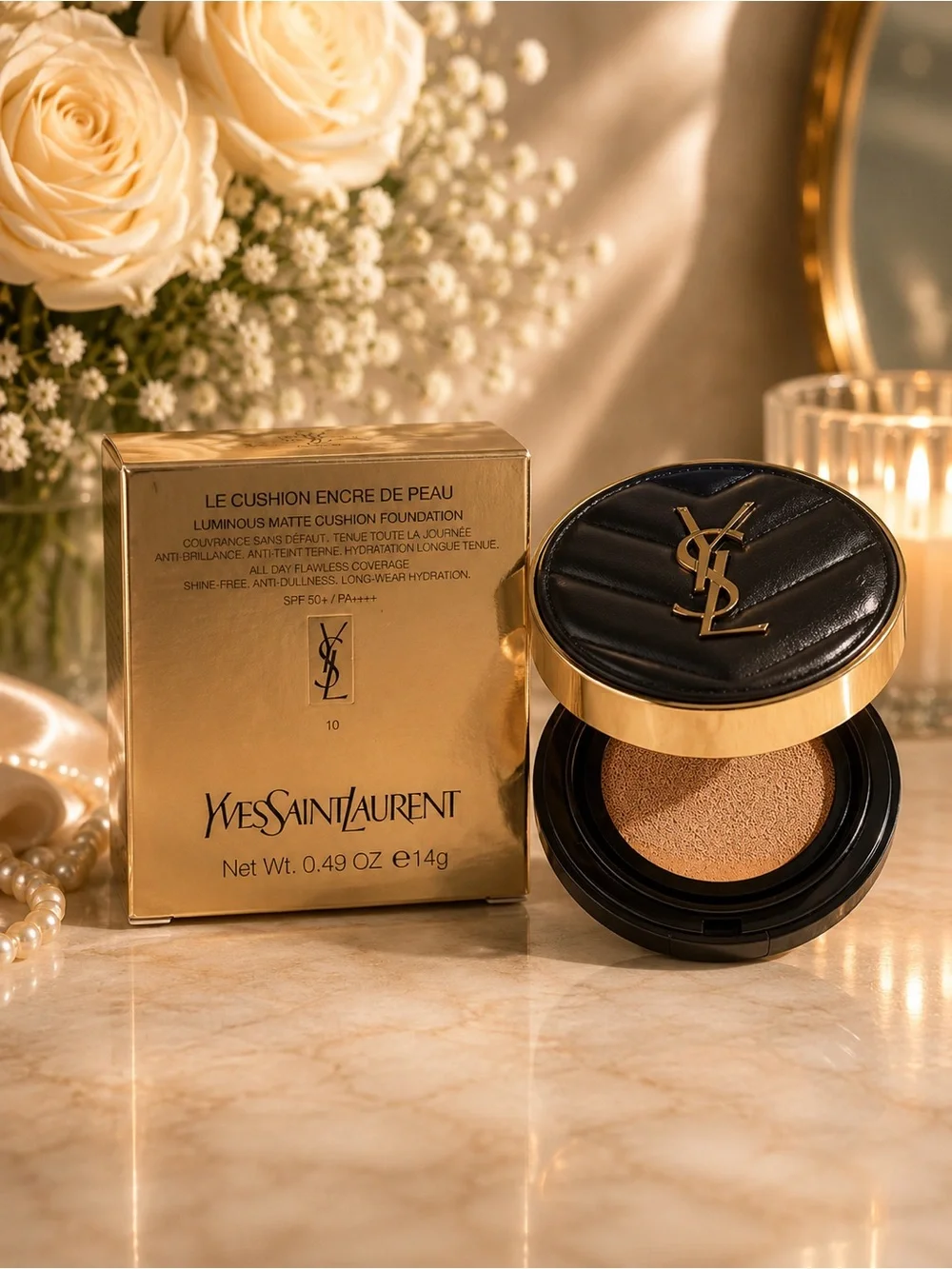YSL Le Cushion 10 Encre De Peau Luminous Matte Cushion Foundation SPF 50+ PA+++